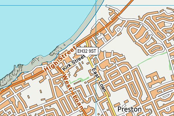 EH32 9ST map - OS VectorMap District (Ordnance Survey)