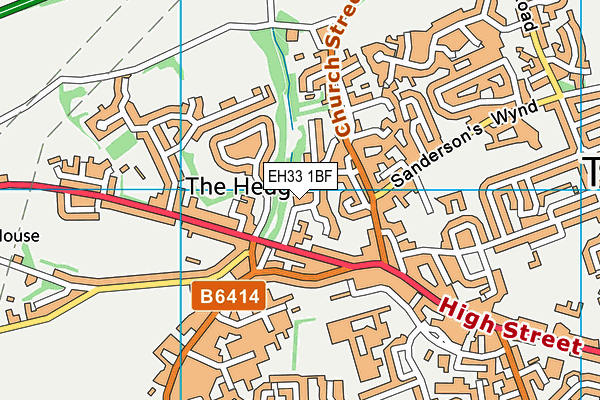 EH33 1BF map - OS VectorMap District (Ordnance Survey)