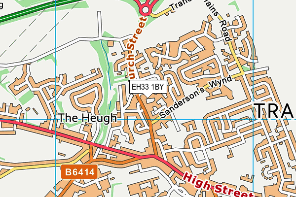 EH33 1BY map - OS VectorMap District (Ordnance Survey)