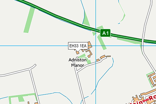 EH33 1EA map - OS VectorMap District (Ordnance Survey)