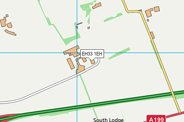 EH33 1EH map - OS VectorMap District (Ordnance Survey)