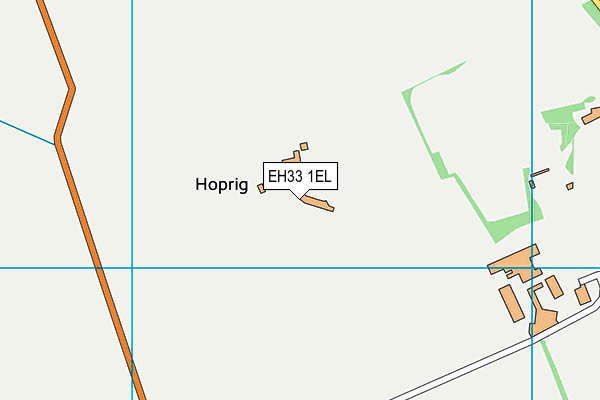 EH33 1EL map - OS VectorMap District (Ordnance Survey)