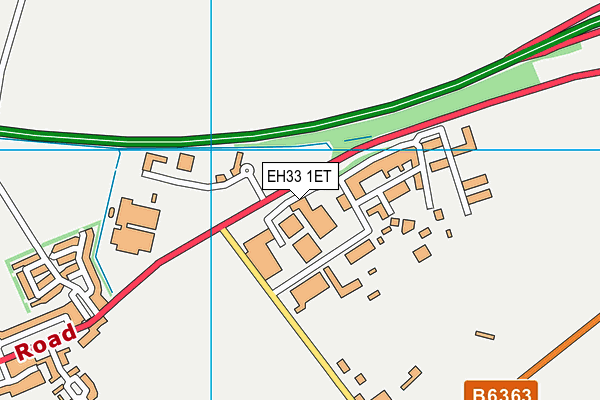 EH33 1ET map - OS VectorMap District (Ordnance Survey)