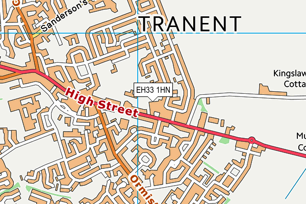 EH33 1HN map - OS VectorMap District (Ordnance Survey)