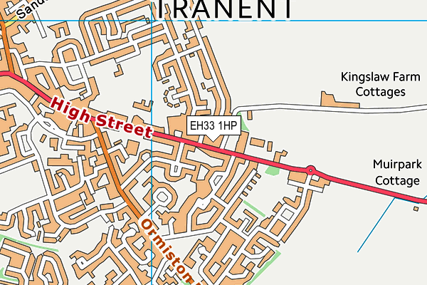 EH33 1HP map - OS VectorMap District (Ordnance Survey)