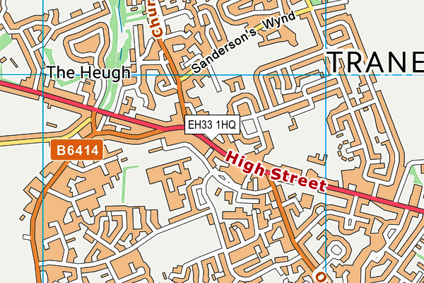 EH33 1HQ map - OS VectorMap District (Ordnance Survey)