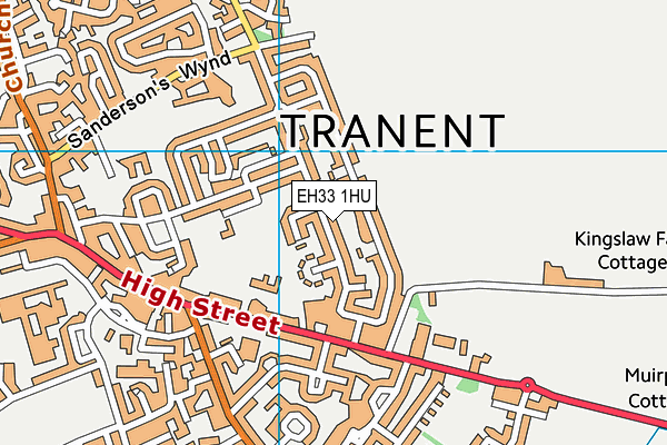 EH33 1HU map - OS VectorMap District (Ordnance Survey)