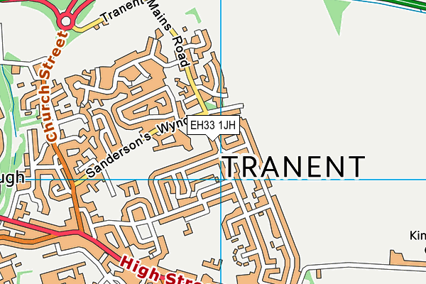 EH33 1JH map - OS VectorMap District (Ordnance Survey)