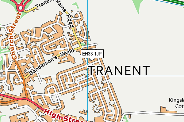 EH33 1JP map - OS VectorMap District (Ordnance Survey)