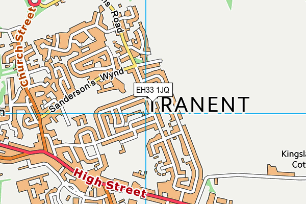 EH33 1JQ map - OS VectorMap District (Ordnance Survey)