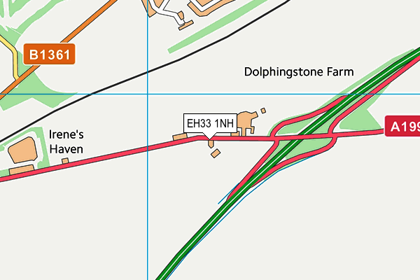 EH33 1NH map - OS VectorMap District (Ordnance Survey)