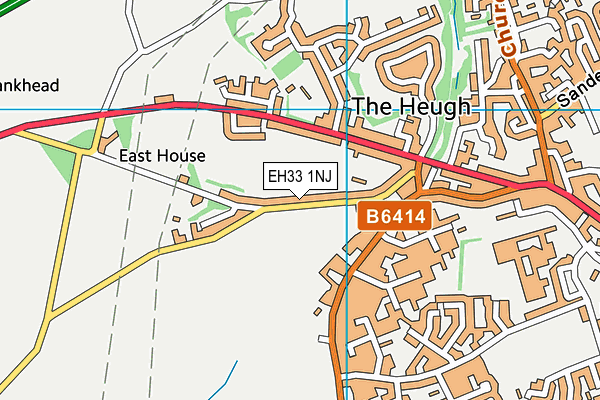 EH33 1NJ map - OS VectorMap District (Ordnance Survey)