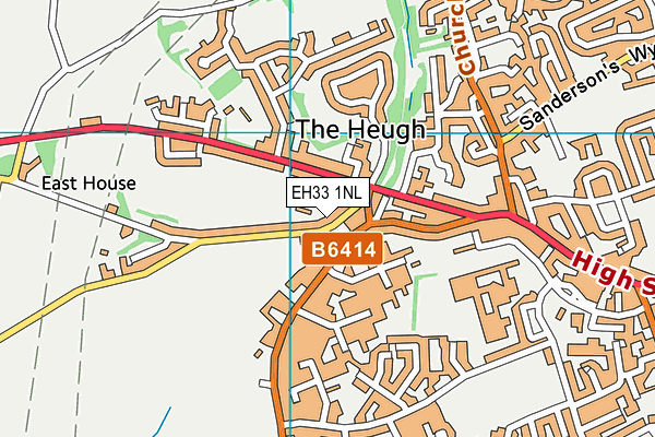 EH33 1NL map - OS VectorMap District (Ordnance Survey)