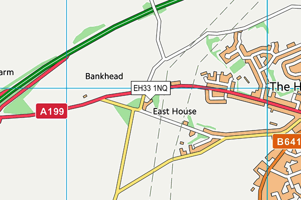 EH33 1NQ map - OS VectorMap District (Ordnance Survey)