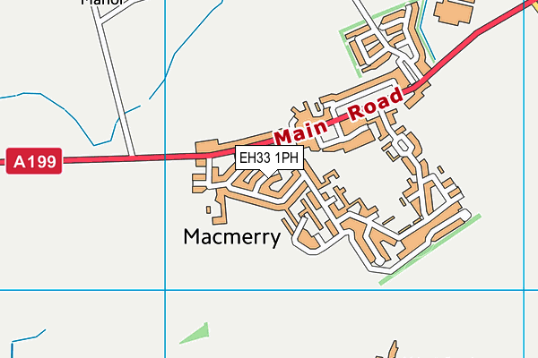 EH33 1PH map - OS VectorMap District (Ordnance Survey)