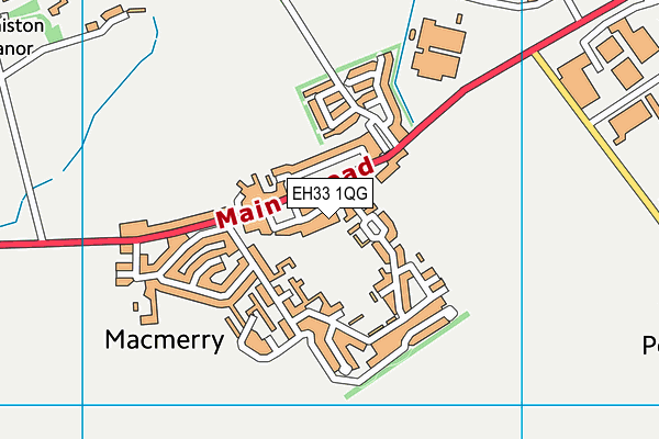 EH33 1QG map - OS VectorMap District (Ordnance Survey)