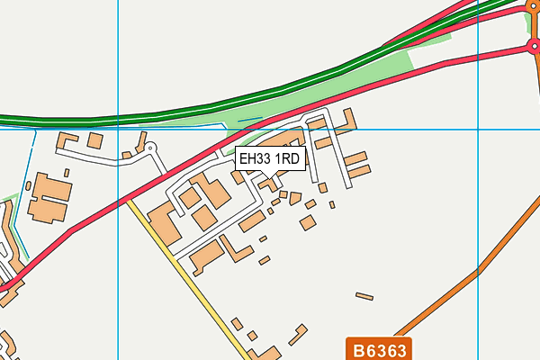 EH33 1RD map - OS VectorMap District (Ordnance Survey)