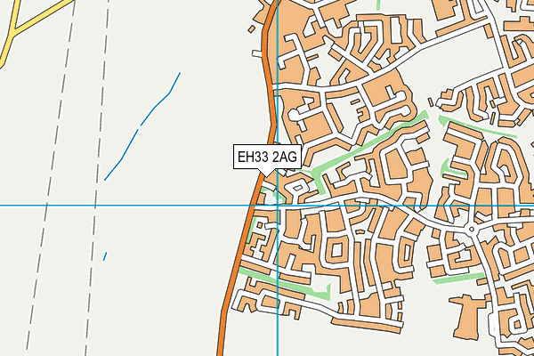 EH33 2AG map - OS VectorMap District (Ordnance Survey)