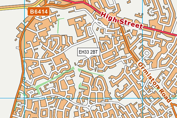 EH33 2BT map - OS VectorMap District (Ordnance Survey)