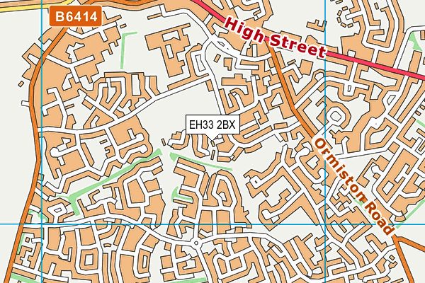 EH33 2BX map - OS VectorMap District (Ordnance Survey)