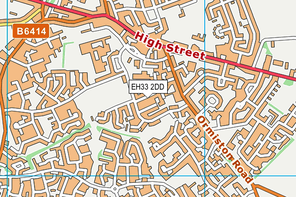 EH33 2DD map - OS VectorMap District (Ordnance Survey)