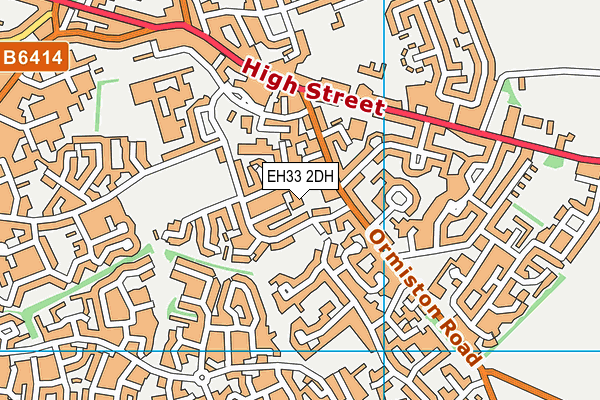 EH33 2DH map - OS VectorMap District (Ordnance Survey)