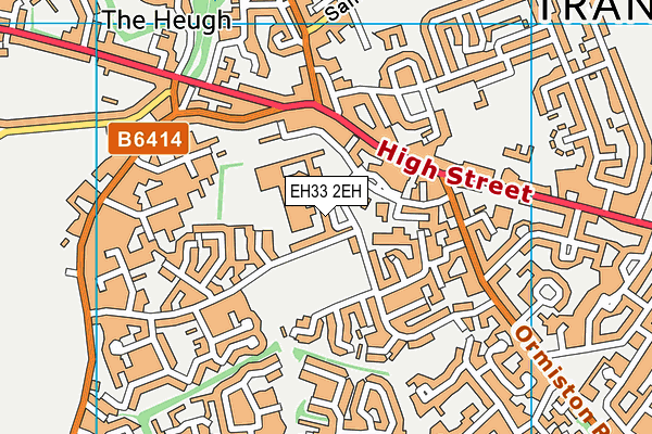 EH33 2EH map - OS VectorMap District (Ordnance Survey)