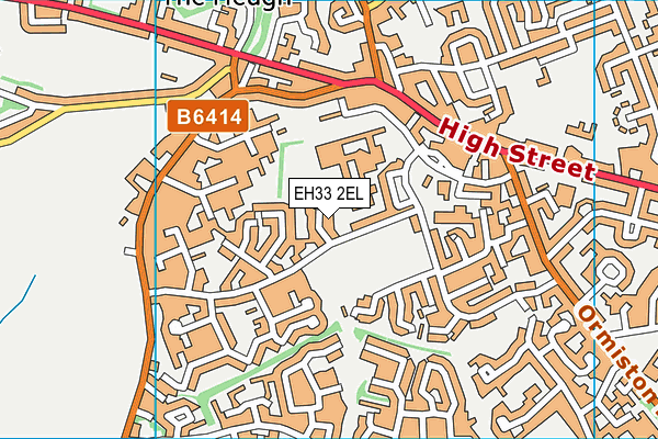 EH33 2EL map - OS VectorMap District (Ordnance Survey)