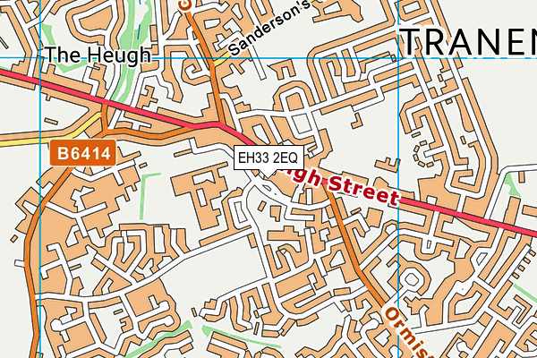 EH33 2EQ map - OS VectorMap District (Ordnance Survey)