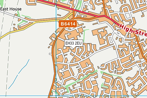 EH33 2EU map - OS VectorMap District (Ordnance Survey)