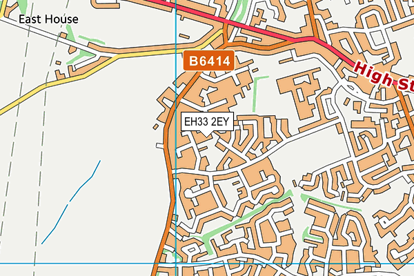 EH33 2EY map - OS VectorMap District (Ordnance Survey)