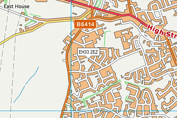 EH33 2EZ map - OS VectorMap District (Ordnance Survey)