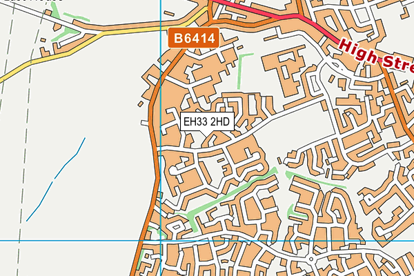 EH33 2HD map - OS VectorMap District (Ordnance Survey)