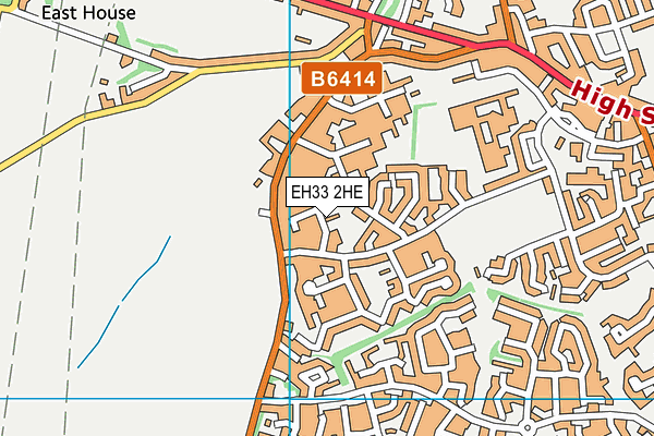 EH33 2HE map - OS VectorMap District (Ordnance Survey)