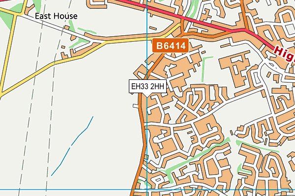 EH33 2HH map - OS VectorMap District (Ordnance Survey)