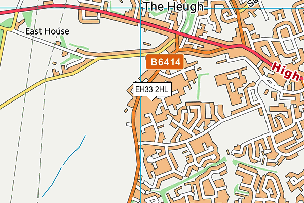 EH33 2HL map - OS VectorMap District (Ordnance Survey)