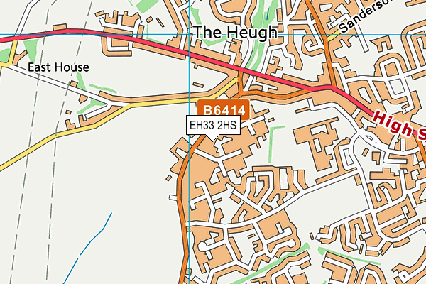 EH33 2HS map - OS VectorMap District (Ordnance Survey)