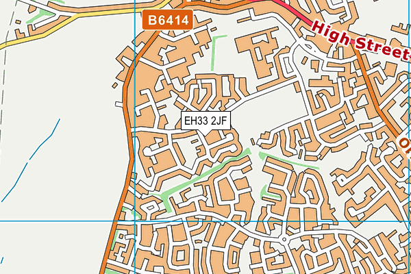 EH33 2JF map - OS VectorMap District (Ordnance Survey)