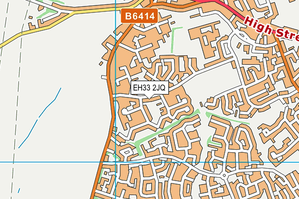 EH33 2JQ map - OS VectorMap District (Ordnance Survey)