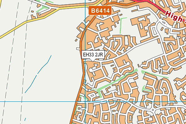 EH33 2JR map - OS VectorMap District (Ordnance Survey)