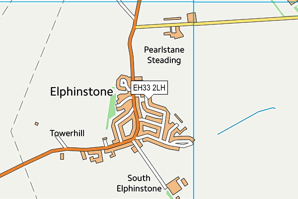 EH33 2LH map - OS VectorMap District (Ordnance Survey)