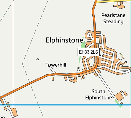EH33 2LS map - OS VectorMap District (Ordnance Survey)