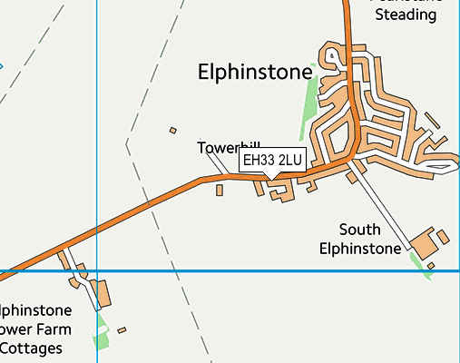 EH33 2LU map - OS VectorMap District (Ordnance Survey)