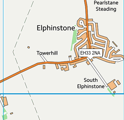 EH33 2NA map - OS VectorMap District (Ordnance Survey)