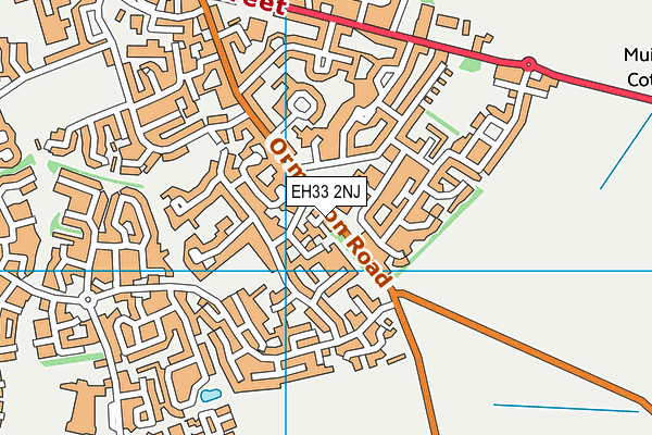 EH33 2NJ map - OS VectorMap District (Ordnance Survey)