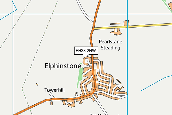 EH33 2NW map - OS VectorMap District (Ordnance Survey)