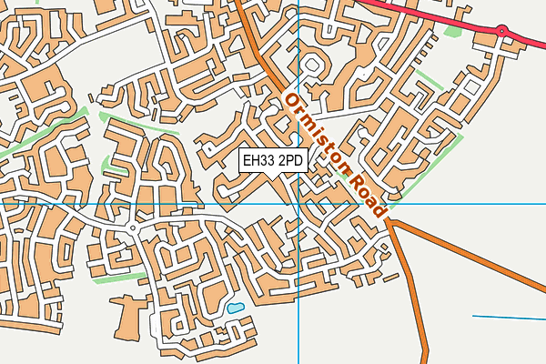 EH33 2PD map - OS VectorMap District (Ordnance Survey)