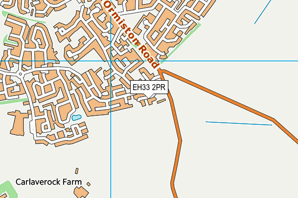 EH33 2PR map - OS VectorMap District (Ordnance Survey)