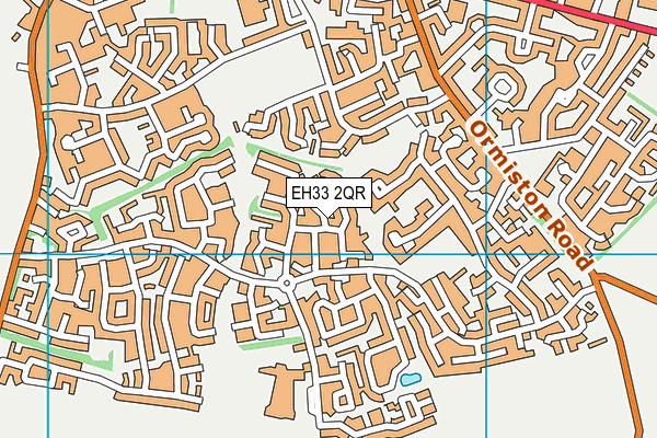 EH33 2QR map - OS VectorMap District (Ordnance Survey)