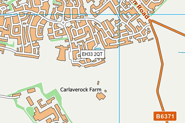 EH33 2QT map - OS VectorMap District (Ordnance Survey)